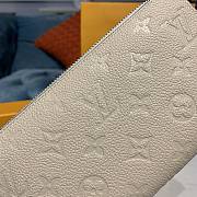 LV Zippy Wallet Cream Monogram Empreinte size 20x10x2 cm - 3