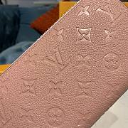 LV Zippy Wallet Rose Pink Monogram Empreinte size 20x10x2 cm - 2