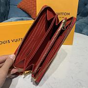 LV Zippy Wallet Coquelicot Red Monogram Empreinte size 20x10x2 cm - 3
