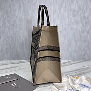 Dior Large Book Tote Brown/Black Macro Toile de Jouy Tiger Embroidery - 5