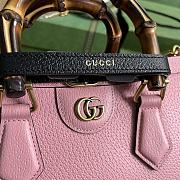 Gucci Diana Small Shoulder Bag Pink Leather 735153 size 27x15.5x11 cm - 3