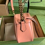 Gucci GG Marmont Small Shoulder Bag Peach 447632 size 24x13x7 cm - 5
