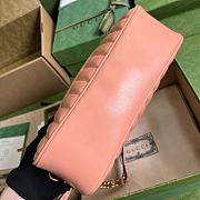 Gucci GG Marmont Small Shoulder Bag Peach 447632 size 24x13x7 cm - 4