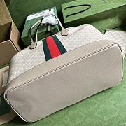 Gucci Ophidia Large Tote Bag Beige/Gray GG Supreme Canvas 40x33x19 cm - 5