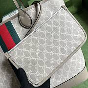 Gucci Ophidia Large Tote Bag Beige/Gray GG Supreme Canvas 40x33x19 cm - 4