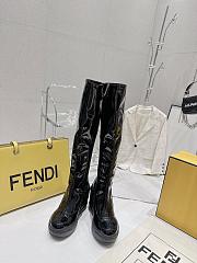 Fendi Patent Leather Boots Black - 2