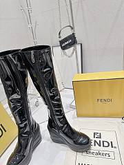Fendi Patent Leather Boots Black - 3