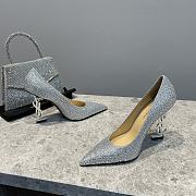 YSL Opyum Pumps Silver - 3