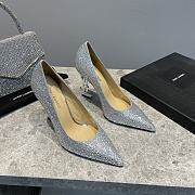 YSL Opyum Pumps Silver - 2