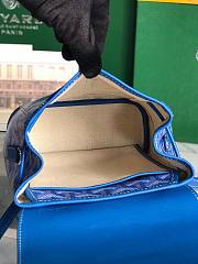 GOYARD Goyardine Calfskin Mini Alpin Backpack Blue 18.5x21.5x8.5 cm - 4