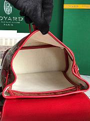 GOYARD Goyardine Calfskin Mini Alpin Backpack Red 18.5x21.5x8.5 cm - 4