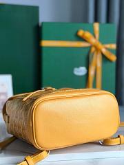 GOYARD Goyardine Calfskin Mini Alpin Backpack Yellow 18.5x21.5x8.5 cm - 6