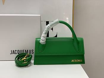 Jacquemus Le Chiquito Foldover Long Tote Bag Green 22x11x6 cm