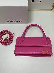 Jacquemus Le Chiquito Foldover Long Tote Bag Pink 22x11x6 cm  - 2