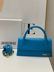 Jacquemus Le Chiquito Foldover Long Tote Bag Blue 22x11x6 cm - 1