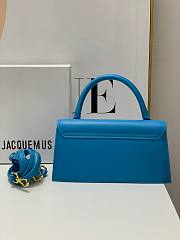 Jacquemus Le Chiquito Foldover Long Tote Bag Blue 22x11x6 cm - 5