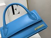 Jacquemus Le Chiquito Foldover Long Tote Bag Blue 22x11x6 cm - 4