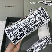 Balenciaga Neo Cagole Xs Handbag Graffiti In White 26x13x18 cm - 2