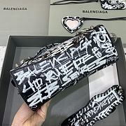 Balenciaga Neo Cagole Xs Handbag Graffiti In Black 26x13x18 cm - 4