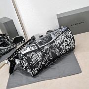 Balenciaga Neo Cagole City Handbag Graffiti In Black 38x24x17 cm - 5