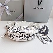 Balenciaga Le Cagole XS Shoulder Bag Graffiti In White 26x12x6 cm - 4