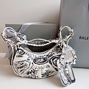 Balenciaga Le Cagole XS Shoulder Bag Graffiti In White 26x12x6 cm - 2