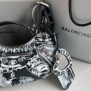 Balenciaga Le Cagole Small Shoulder Bag Graffiti In Black 33x16x8 cm - 2
