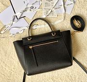 Celine Micro Belt Bag In Black Grained Calfskin 24 x 20 x 13 cm - 3