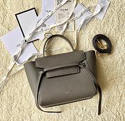 Celine Micro Belt Bag In Grey Grained Calfskin 24 x 20 x 13 cm - 1