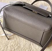 Celine Micro Belt Bag In Grey Grained Calfskin 24 x 20 x 13 cm - 3