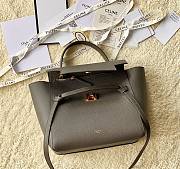 Celine Micro Belt Bag In Grey Grained Calfskin 24 x 20 x 13 cm - 2