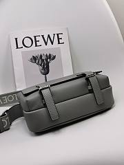 Loewe Military XS Messenger Bag Gray size 23 x 18 x 9 cm - 6