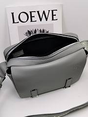 Loewe Military XS Messenger Bag Gray size 23 x 18 x 9 cm - 5