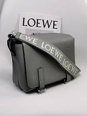Loewe Military XS Messenger Bag Gray size 23 x 18 x 9 cm - 3