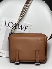 Loewe Military XS Messenger Bag Brown size 23 x 18 x 9 cm - 6