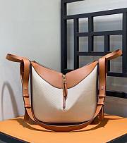 Loewe Small Hammock Bag Tan/White In Classic Calfskin 29x14x26 cm - 4