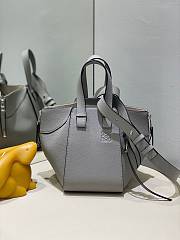 Loewe Mini Hammock Bag Grey In Classic Calfskin 20.2x17x20 cm - 1