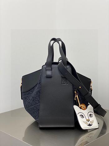 Loewe Small Hammock Bag Black In Classic Calfskin 29x14x26 cm