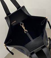 Loewe Small Hammock Bag Black In Classic Calfskin 29x14x26 cm - 4