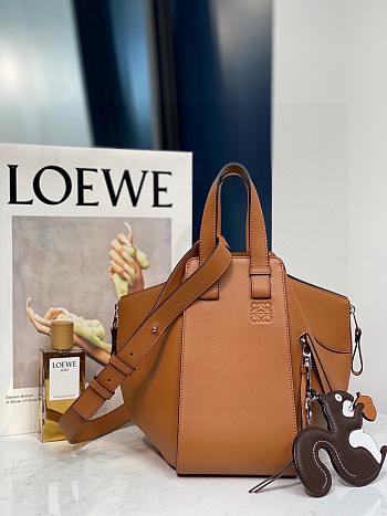 Loewe Small Hammock Bag Tan In Classic Calfskin 29x14x26 cm