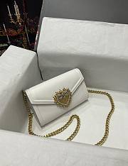 D&G Calfskin Devotion Mini Bag White size 18.5 x 11.5 x 3.5 cm - 1