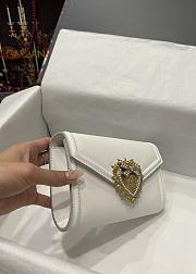 D&G Calfskin Devotion Mini Bag White size 18.5 x 11.5 x 3.5 cm - 4