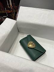 D&G Calfskin Devotion Mini Bag Green size 18.5 x 11.5 x 3.5 cm - 5