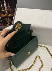 D&G Calfskin Devotion Mini Bag Green size 18.5 x 11.5 x 3.5 cm - 3