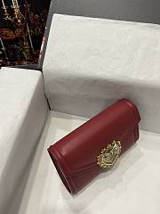 D&G Calfskin Devotion Mini Bag Burgundy size 18.5 x 11.5 x 3.5 cm - 5
