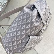 Dior Hit The Road Backpack Gray CD Diamond Canvas & Smooth Calfskin - 5