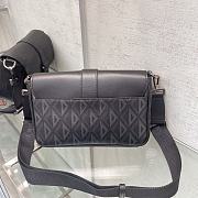 Dior Hit The Road Bag With Strap Black CD Diamond Canvas & Smooth Calfskin - 4