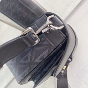 Dior Hit The Road Bag With Strap Black CD Diamond Canvas & Smooth Calfskin - 3