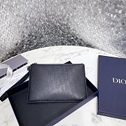 Dior Pouch Black Dior Oblique Galaxy Leather 26.5 x 17.5 cm - 1