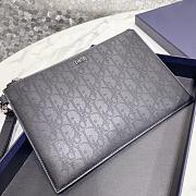 Dior Pouch Black Dior Oblique Galaxy Leather 26.5 x 17.5 cm - 2